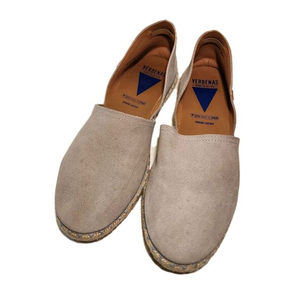 Flats Womens US 11  Gray Suede Leather Shoes VERBENAS Carmen Casual - Picture 2 of 10